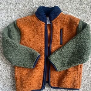 Old Navy Orange and Blue Fleece Jacket